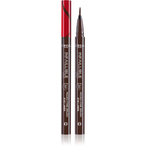 Infaillible Grip 36h Micro-Fine liner delineador con corrector tono Smokey Earth 0,4 g - L’Oréal Paris - Modalova