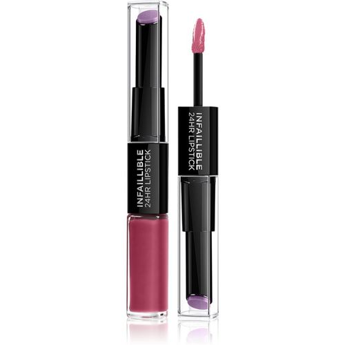 Infallible 24H brillo y barra de labios de larga duración 2 en 1 tono 302 Rose Eternite 5,7 g - L’Oréal Paris - Modalova