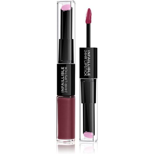 Infallible 24H rossetto e lucidalabbra lunga tenuta 2 in 1 colore 215 Wine O'Clock 5,7 g - L’Oréal Paris - Modalova