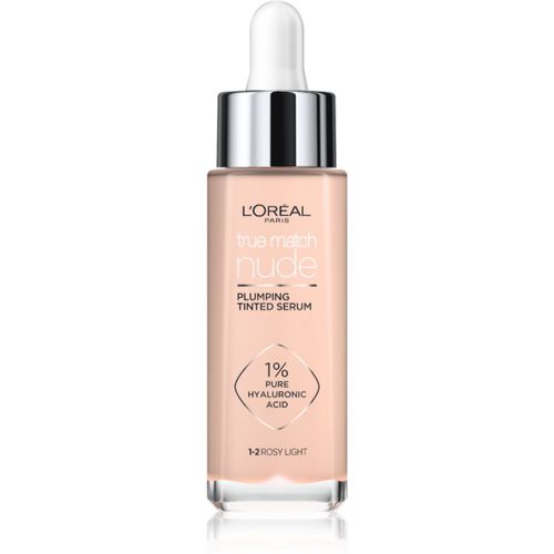 True Match Nude Plumping Tinted Serum sérum para unificar el tono de la piel tono 1-2 Rosy Light 30 ml - L’Oréal Paris - Modalova