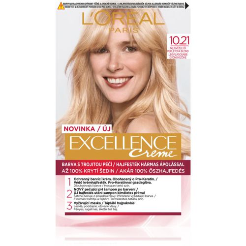 Eccellenza Crema tinta per capelli colore 10.21 Very Light Pearl Blonde 1 pz - L’Oréal Paris - Modalova