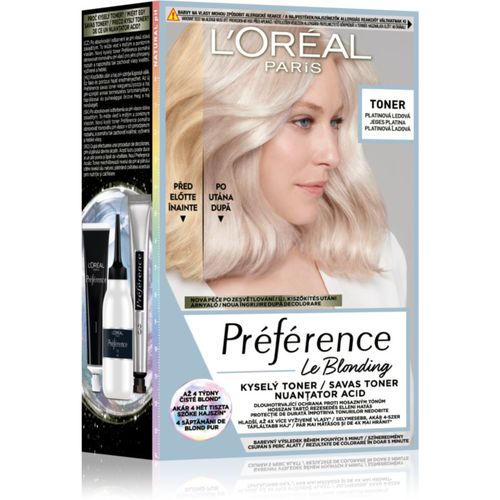 Préférence Le Blonding Toner Säuretoner neutralisiert die Messinguntertöne Farbton 01 Platinum Ice 1 St - L’Oréal Paris - Modalova