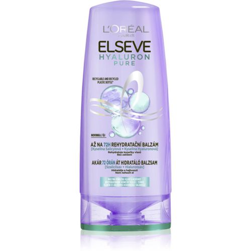 Elvive Hyaluron Pure balsamo per capelli per cuoi capelluti grassi e punte secche 300 ml - L’Oréal Paris - Modalova