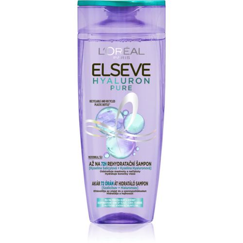 Elseve Hyaluron Pure champú hidratante para el cuero cabelludo graso y las puntas secas 400 ml - L’Oréal Paris - Modalova