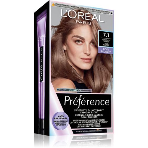 Préférence Haarfarbe Farbton 7.1 Ashy Blond 1 St - L’Oréal Paris - Modalova