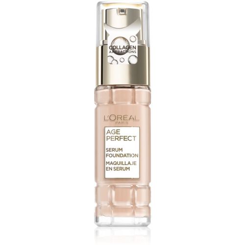 Age Perfect Serum Foundation fondotinta per pelli mature colore 100 - Ivory 30 ml - L’Oréal Paris - Modalova