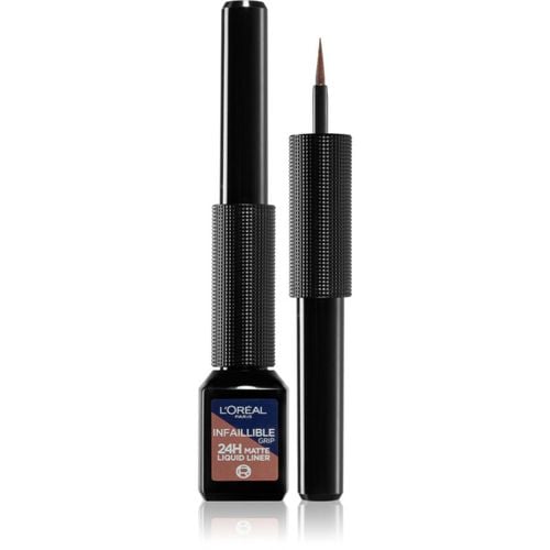 Infaillible Grip 24h eyeliner liquidi colore 03 Marron Signature 3 ml - L’Oréal Paris - Modalova