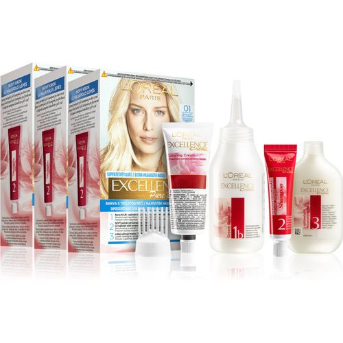 Excellence Creme Haarfarbe 01 Lightest Natural Blonde(vorteilhafte Packung) - L’Oréal Paris - Modalova