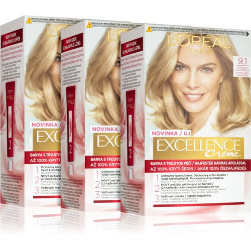 Excellence Creme Haarfarbe 9.1(vorteilhafte Packung) Farbton - L’Oréal Paris - Modalova