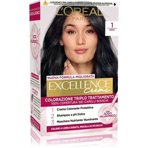 Eccellenza Crema tinta per capelli colore 1. Nero 1 pz - L’Oréal Paris - Modalova