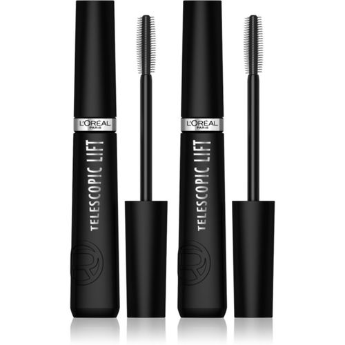 Telescopic Lift máscara de pestañas para volumen y ondulación de pestañas 2x9,9 ml - L’Oréal Paris - Modalova