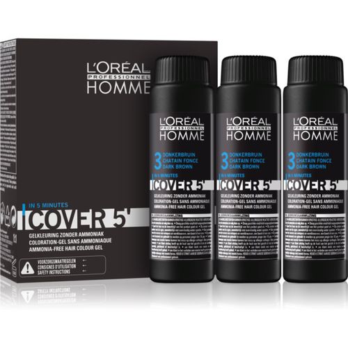 Cover 5' tinta per capelli colore 3 Dark Brown 3x50 ml - L’Oréal Professionnel - Modalova