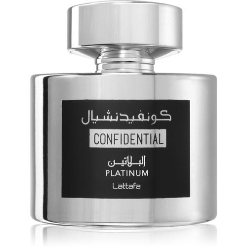 Confidential Platinum Eau de Parfum Unisex 100 ml - Lattafa - Modalova