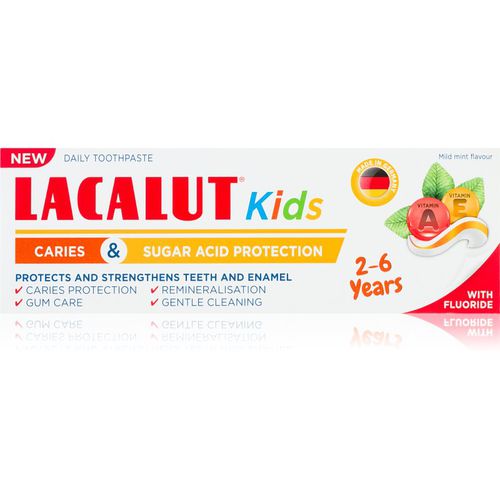 Kids Caries and Sugar Acid Protection dentifricio per bambini 2-6y 55 ml - Lacalut - Modalova