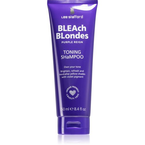 Bleach Blondes Toning Shampoo champú para cabello rubio neutralizante para tonos amarillos 250 ml - Lee Stafford - Modalova