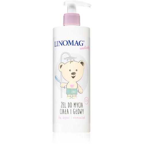 Emolienty Shampoo & Shower Gel gel de ducha y champú 2en1 para bebé lactante 400 ml - Linomag - Modalova