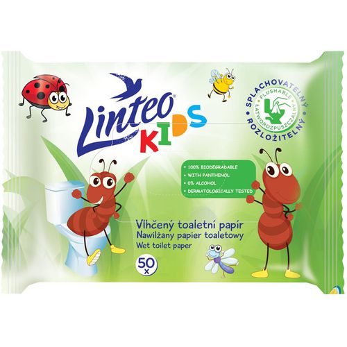 Kids Wet Toilet Paper carta igienica umidificata per bambini 50 pz - Linteo - Modalova