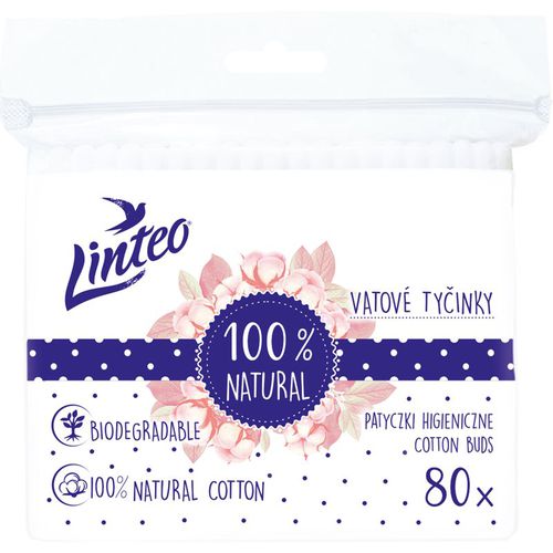 Natural Cotton Buds bastoncini cotonati in sacchetto 80 pz - Linteo - Modalova