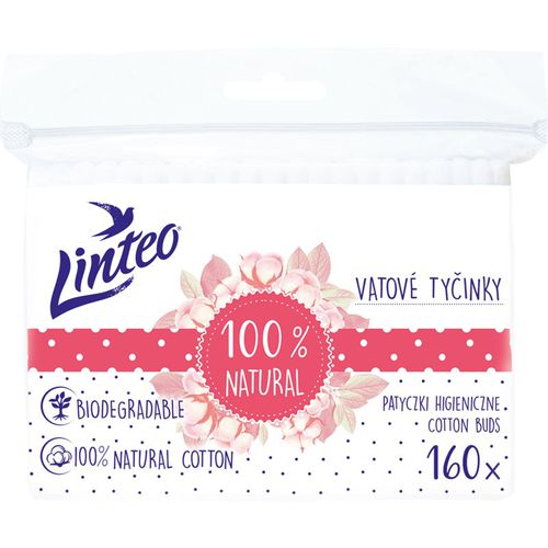 Natural Cotton Buds bastoncini cotonati in sacchetto 160 pz - Linteo - Modalova