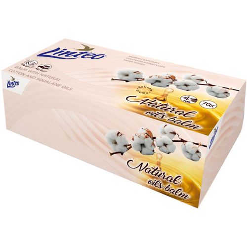 Paper Tissues Four-ply Paper, 70 pcs per box fazzoletti di carta con balsamo 70 pz - Linteo - Modalova