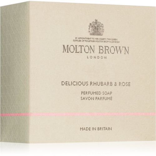 Rhubarb & Rose Perfumed Soap jabón sólido para manos y cuerpo 150 g - Molton Brown - Modalova