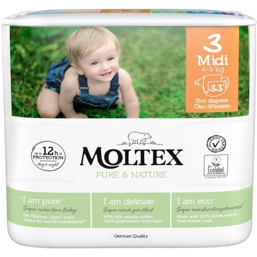 Pure & Nature Midi Size 3 pañales desechables ecológicos 4-9 kg 33 ud - Moltex - Modalova