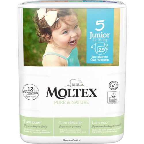 Pure & Nature Junior Size 5 pañales desechables ecológicos 11-16 kg 25 ud - Moltex - Modalova