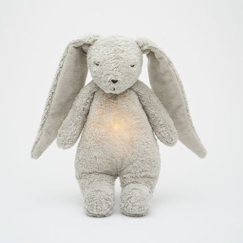 The Humming Friend Organic Grey Natur doudou con melodía 1 ud - Moonie - Modalova