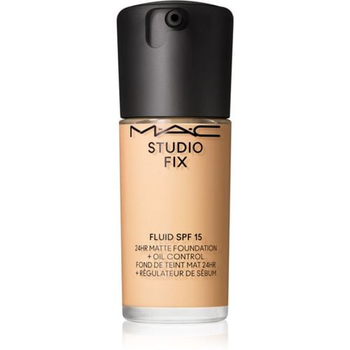 Studio Fix Fluid SPF 15 24HR Matte Foundation + Oil Control fondotinta opacizzante SPF 15 colore NC15 30 ml - MAC Cosmetics - Modalova