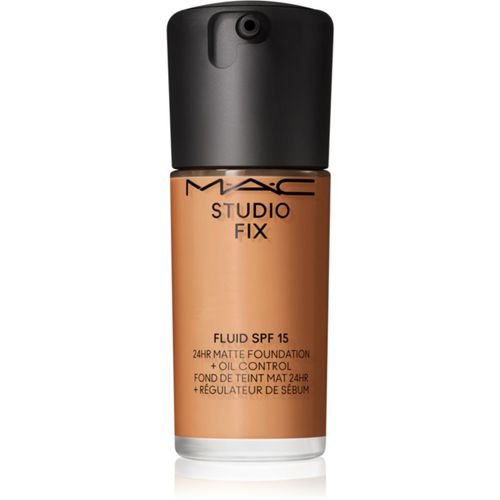 Studio Fix Fluid SPF 15 24HR Matte Foundation + Oil Control fondotinta opacizzante SPF 15 colore NC45 30 ml - MAC Cosmetics - Modalova