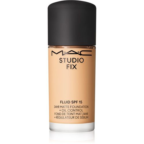 Mini Studio Fix Fluid SPF 15 24HR Matte Foundation + Oil Control fondotinta opacizzante SPF 15 colore NC15 15 ml - MAC Cosmetics - Modalova