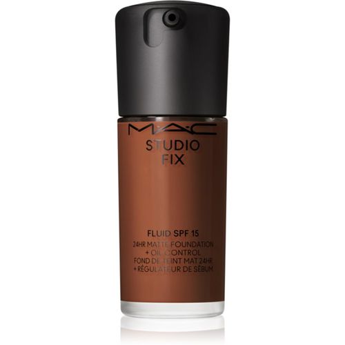 Studio Fix Fluid SPF 15 24HR Matte Foundation + Oil Control fondotinta opacizzante SPF 15 colore NC63 30 ml - MAC Cosmetics - Modalova