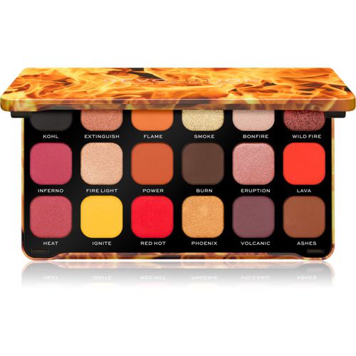 Forever Flawless paleta de sombras de ojos tono Fire 18 x 1.1 g - Makeup Revolution - Modalova