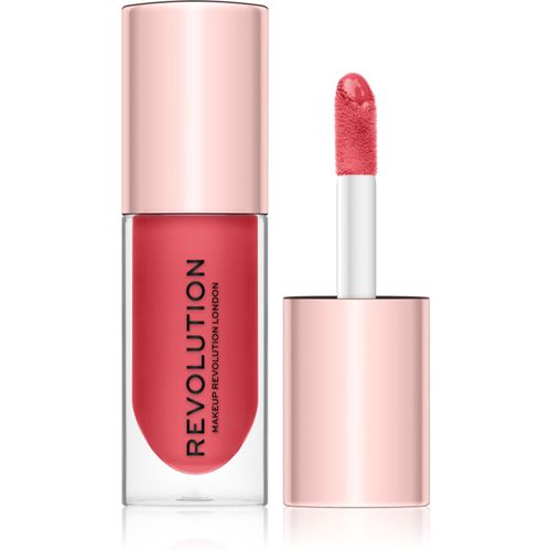 Pout Bomb brillo de labios para dar volumen con brillo intenso tono Peachy 4.6 ml - Makeup Revolution - Modalova