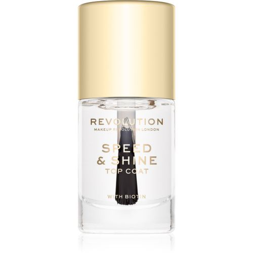 Speed & Shine smalto per unghie e asciugatura rapida trasparente 10 ml - Makeup Revolution - Modalova