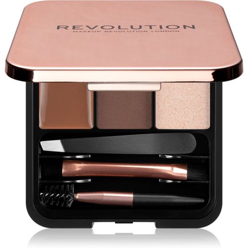 Brow Sculpt Kit Set für perfekte Augenbrauen Farbton Medium 2.2 g - Makeup Revolution - Modalova