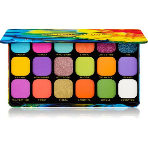 Forever Flawless paleta de sombras de ojos tono Bird of Paradise 18 x 1.1 g - Makeup Revolution - Modalova