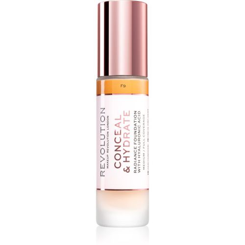 Conceal & Hydrate fondotinta idratante leggero colore F9 23 ml - Makeup Revolution - Modalova