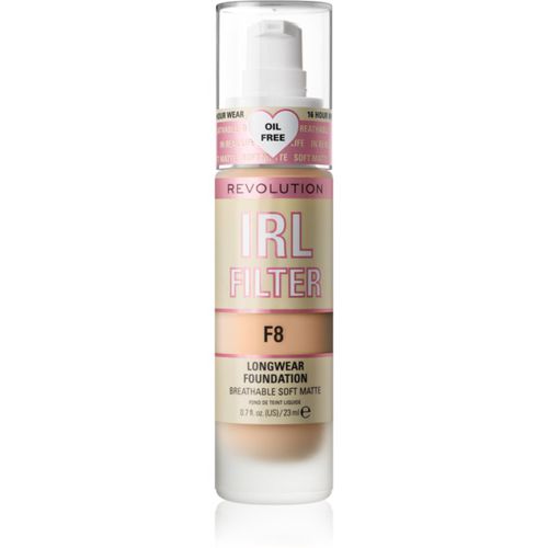 IRL Filter fondotinta opacizzante lunga tenuta colore F8 23 ml - Makeup Revolution - Modalova