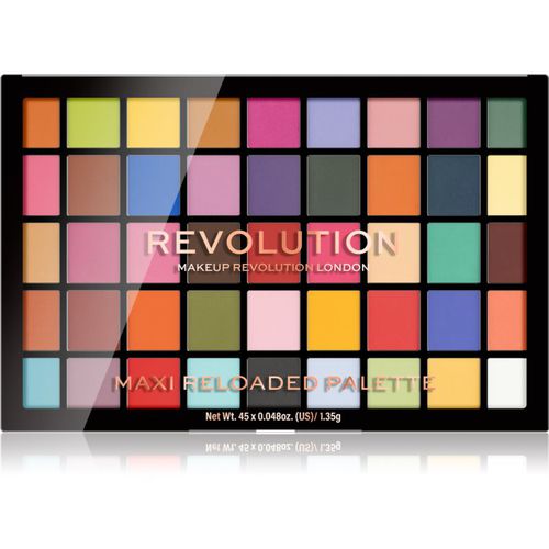 Maxi Reloaded Palette paleta de sombras de ojos en polvo tono Monster Mattes 45x1.35 g - Makeup Revolution - Modalova