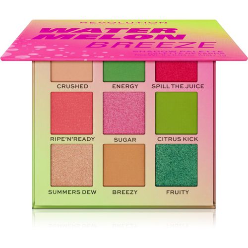 Hot Shot Watermelon paleta de sombras de ojos tono Breeze 9 g - Makeup Revolution - Modalova