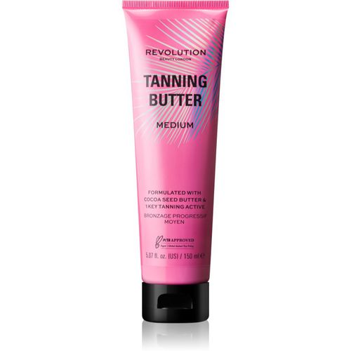 Beauty Tanning Butter burro nutriente corpo con effetto autoabbronzante colore Light/Medium 150 ml - Makeup Revolution - Modalova