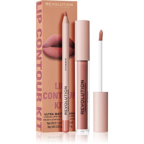 Lip Contour Kit set para labios tono Stunner - Makeup Revolution - Modalova