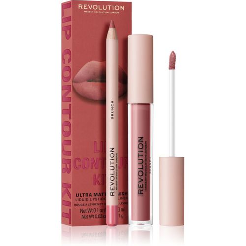 Lip Contour Kit kit per labbra colore Brunch - Makeup Revolution - Modalova