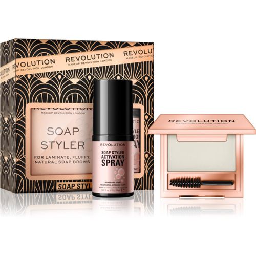 Soap Styler kit per sopracciglia edizione regalo colore Transparent - Makeup Revolution - Modalova