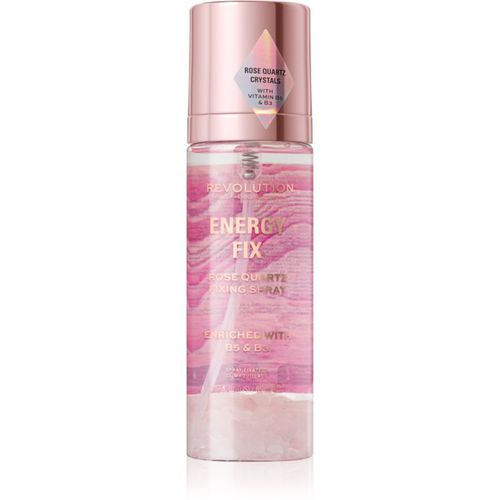 Crystal Aura Energy Fix spray fijador con agua de rosas 85 ml - Makeup Revolution - Modalova