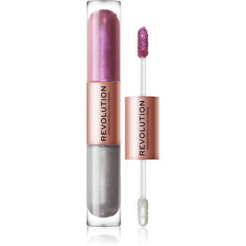 Double Up ombretti liquidi 2 in 1 colore Subliminal Lilac 2x2,2 ml - Makeup Revolution - Modalova