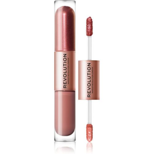 Double Up ombretti liquidi 2 in 1 colore Infatuated Rose Gold 2x2,2 ml - Makeup Revolution - Modalova