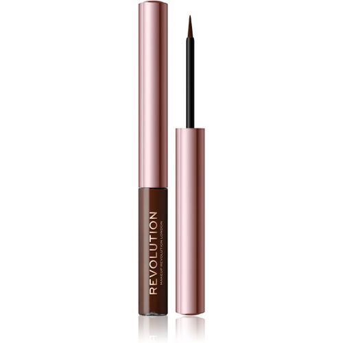 Super Flick delineador líquido tono Brown 2,4 ml - Makeup Revolution - Modalova