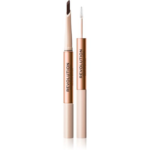 Fluffy Brow Filter Duo lápiz para cejas doble para dar fijación y forma tono Medium Brown 0.12 g - Makeup Revolution - Modalova